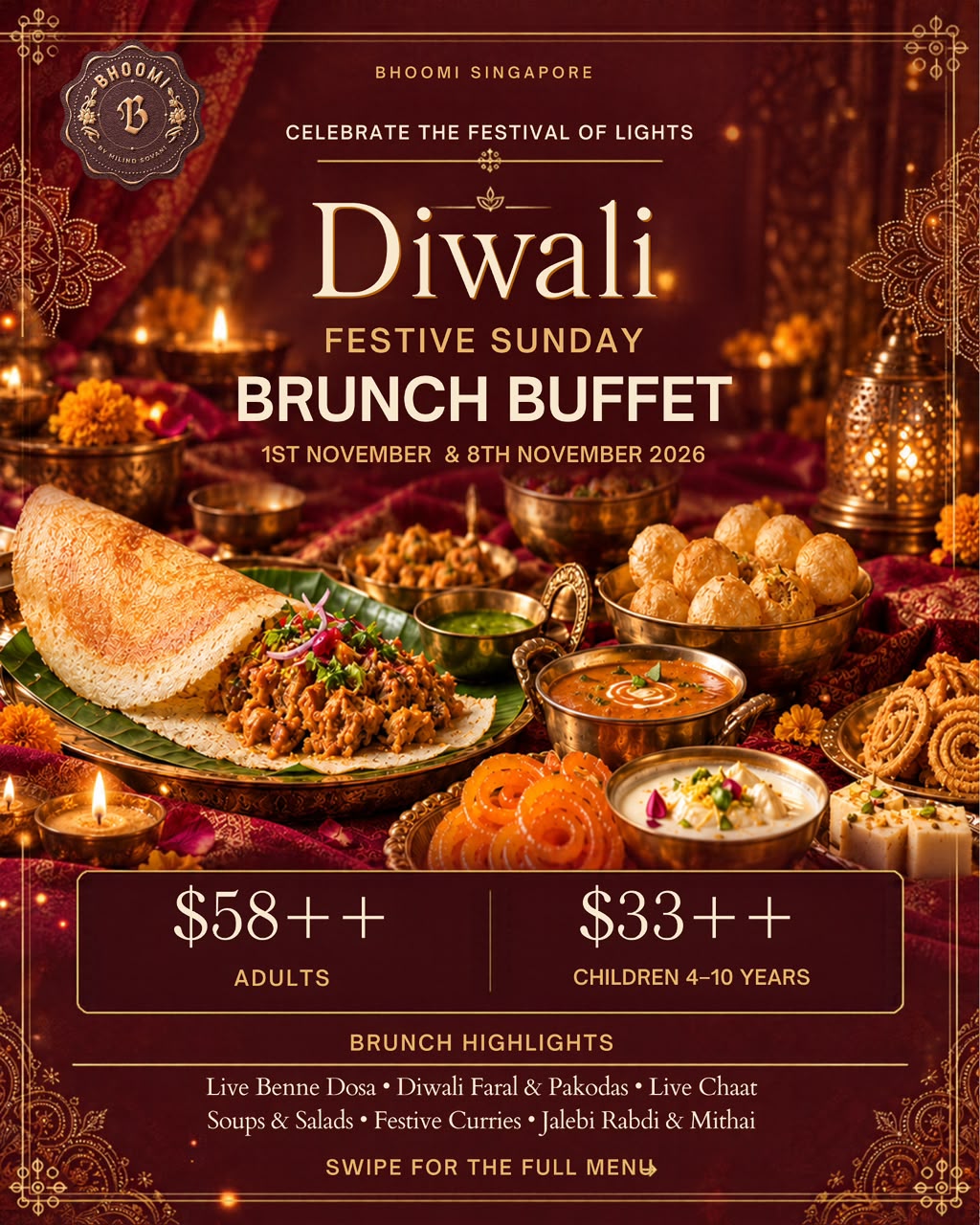 Sunday Brunch Information - Bhoomi By Milind Sovani Website